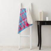 Tartan blau und rot sherpadecke (Beispiel)