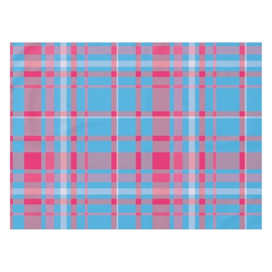 Tartan blau und rot tischdecke (Vorderseite (Horizontal))
