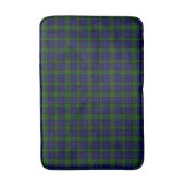 Tartan Blue Green Kariert Badematte (Vorderseite Vertikal)