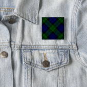 Tartan Blue Green Kariert Button (Beispiel)