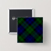 Tartan Blue Green Kariert Button (Vorne & Hinten)