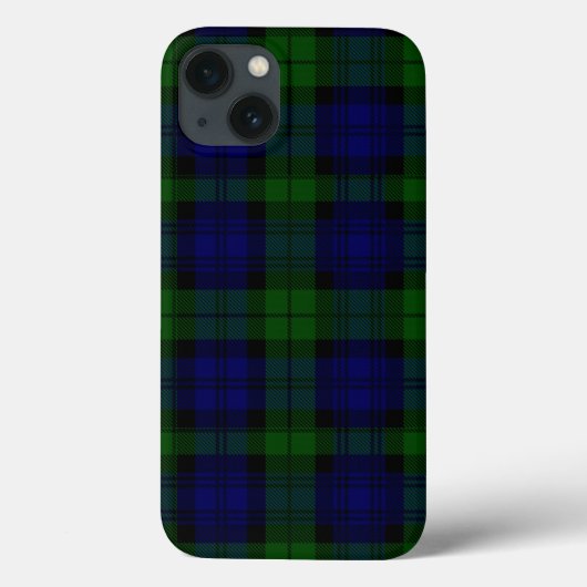 Tartan Blue Green Kariert Case-Mate iPhone Hülle (Rückseite)