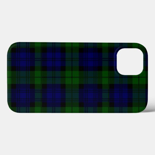 Tartan Blue Green Kariert Case-Mate iPhone Hülle (Rückseite (Horizontal))