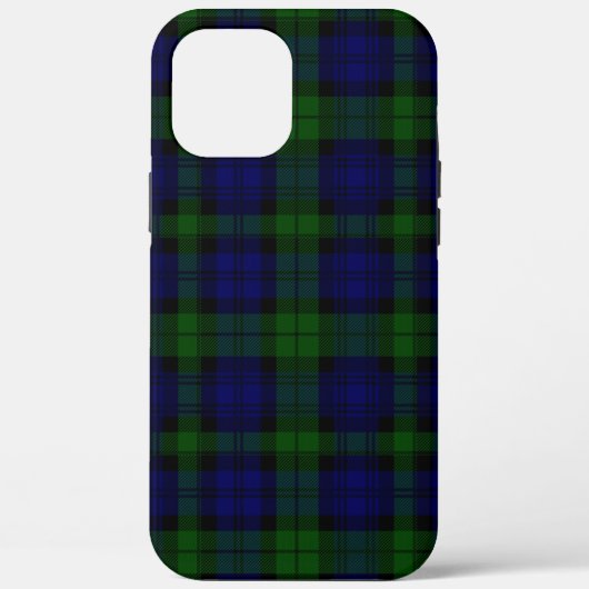 Tartan Blue Green Kariert Case-Mate iPhone Hülle (Rückseite)
