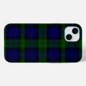 Tartan Blue Green Kariert Case-Mate iPhone Hülle (Rückseite (Horizontal))