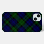 Tartan Blue Green Kariert Case-Mate iPhone Hülle (Rückseite (Horizontal))