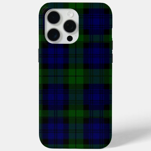 Tartan Blue Green Kariert Case-Mate iPhone Hülle (Rückseite)