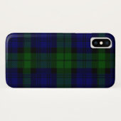 Tartan Blue Green Kariert Case-Mate iPhone Hülle (Rückseite (Horizontal))