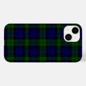 Tartan Blue Green Kariert Case-Mate iPhone Hülle (Rückseite (Horizontal))