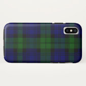 Tartan Blue Green Kariert Case-Mate iPhone Hülle (Rückseite (Horizontal))