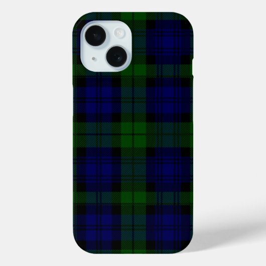 Tartan Blue Green Kariert Case-Mate iPhone Hülle (Rückseite)