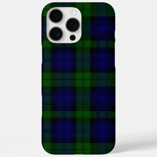 Tartan Blue Green Kariert Case-Mate iPhone Hülle (Rückseite)