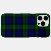 Tartan Blue Green Kariert Case-Mate iPhone Hülle (Rückseite (Horizontal))