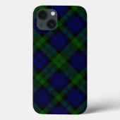 Tartan Blue Green Kariert Case-Mate iPhone Hülle (Rückseite)