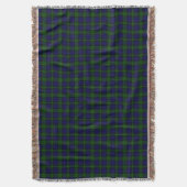Tartan Blue Green Kariert Decke (Vorderseite Vertikal)