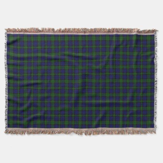 Tartan Blue Green Kariert Decke (Vorderseite)