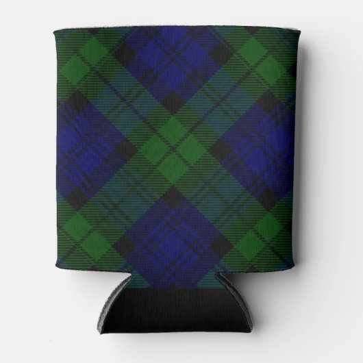 Tartan Blue Green Kariert Dosenkühler (Vorderseite)