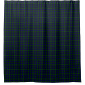 Tartan Blue Green Kariert Duschvorhang (Vorderseite)