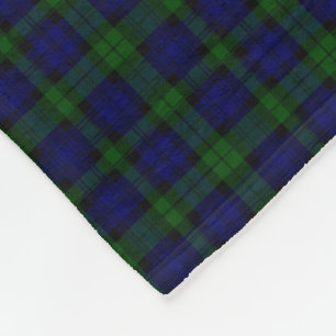 Tartan Blue Green Kariert Fleecedecke