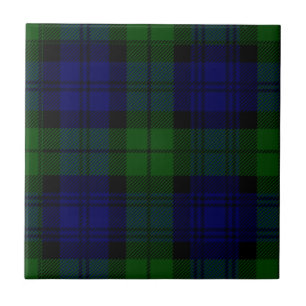 Tartan Blue Green Kariert Fliese