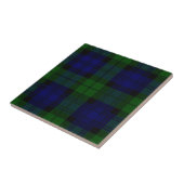 Tartan Blue Green Kariert Fliese (Seite)