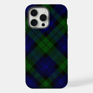 Tartan Blue Green Kariert iPhone 15 Pro Max Hülle