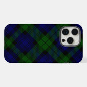 Tartan Blue Green Kariert iPhone Hülle (Rückseite (Horizontal))