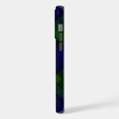 Tartan Blue Green Kariert iPhone Hülle (Linke Seite)