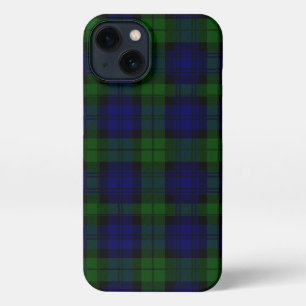 Tartan Blue Green Kariert iPhone 13 Hülle