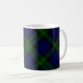 Tartan Blue Green Kariert Kaffeetasse (VorderseiteRechts)