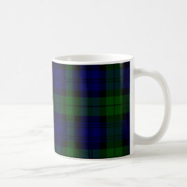 Tartan Blue Green Kariert Kaffeetasse