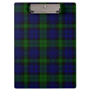 Tartan Blue Green Kariert Klemmbrett