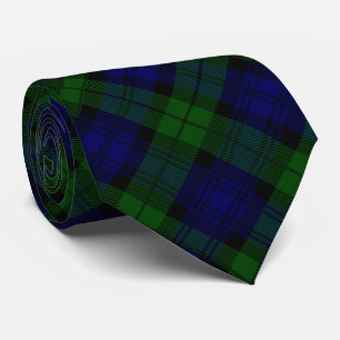 Tartan Blue Green Kariert Krawatte