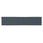 Tartan Blue Green Kariert Kurzer Tischläufer (Horizontal)