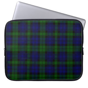 Tartan Blue Green Kariert Laptopschutzhülle