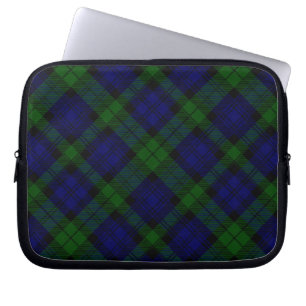 Tartan Blue Green Kariert Laptopschutzhülle