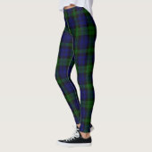 Tartan Blue Green Kariert Leggings (Links)