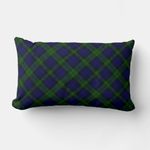 Tartan Blue Green Kariert Lendenkissen