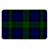Tartan Blue Green Kariert Magnet (Horizontal)