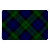 Tartan Blue Green Kariert Magnet (Horizontal)