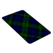Tartan Blue Green Kariert Magnet (Rechte Seite)