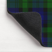 Tartan Blue Green Kariert Mousepad (Ecke)