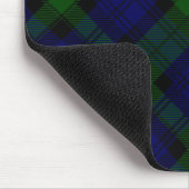 Tartan Blue Green Kariert Mousepad (Ecke)