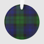 Tartan Blue Green Kariert Ornament (Vorderseite)