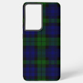 Tartan Blue Green Kariert Samsung Galaxy Hülle (Rückseite)