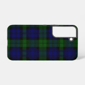 Tartan Blue Green Kariert Samsung Galaxy Hülle (Rückseite (Horizontal))