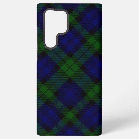 Tartan Blue Green Kariert Samsung Galaxy Hülle (Rückseite)