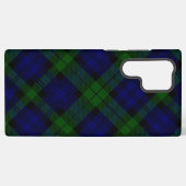 Tartan Blue Green Kariert Samsung Galaxy Hülle (Rückseite (Horizontal))