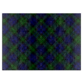 Tartan Blue Green Kariert Schneidebrett (Vorderseite)
