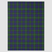 Tartan Blue Green Kariert Seidenpapier (Vorderseite)